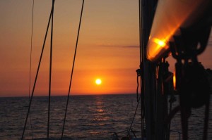 sonnenuntergang paxos griechenland